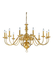 Franklite, Delft 12lt Fitting. Polished Brass