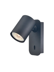 Franklite Duet 1lt Spotlight In Matt Black