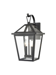 Dusk 2lt Exterior Wall Bracket in Matt Black