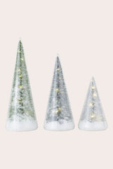 Laura Ashley  Set of 3 Pack Snowy tree Decoration