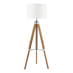 Easel Floor Lamp Light Wood With Shade