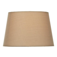 Edith Taupe Faux Silk Tapered Drum Shade 23cm