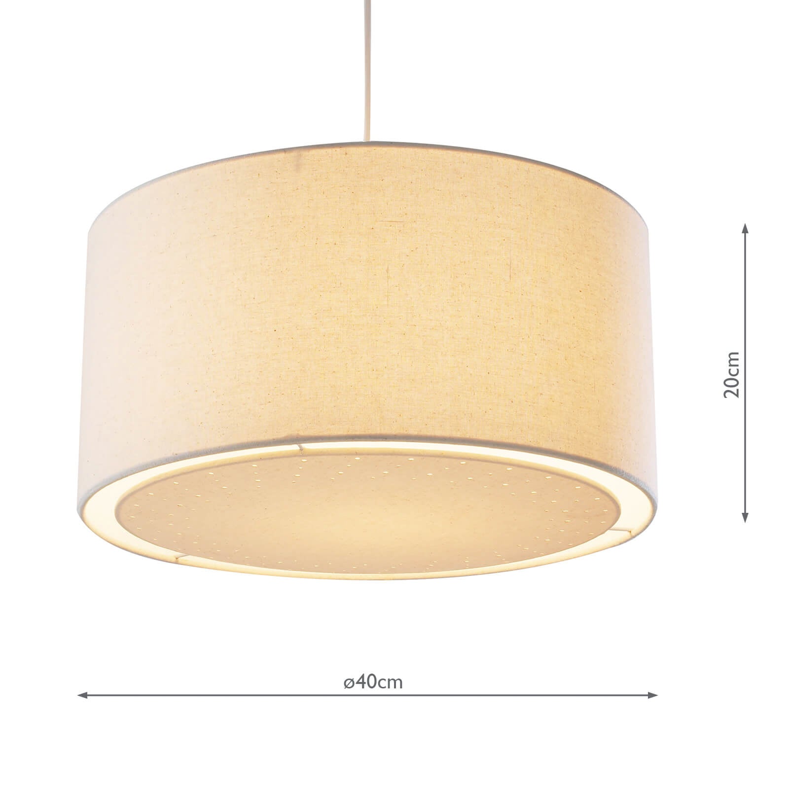 Edward Easy Fit Pendant Cream