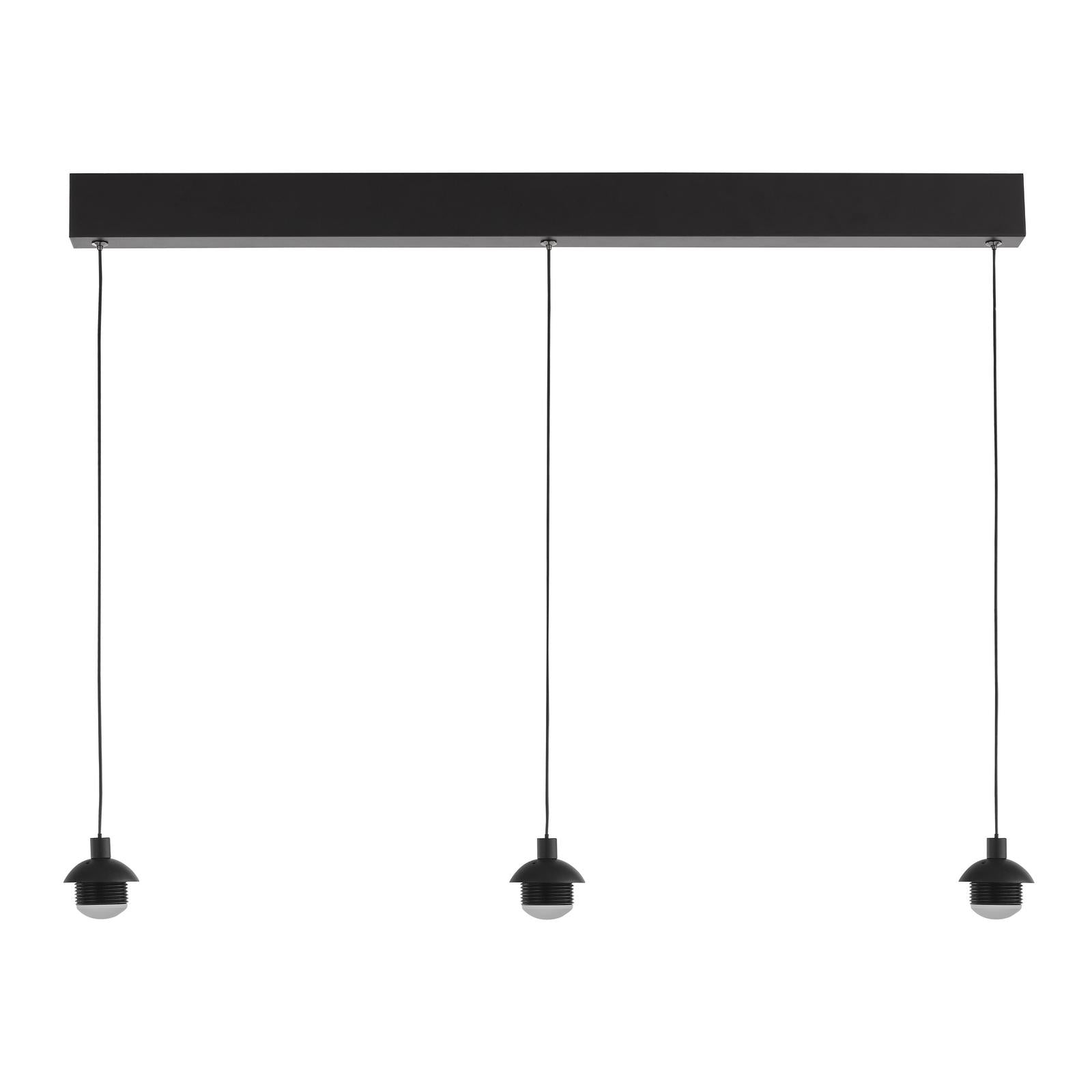 Eileen 3 Light Bar Pendant Matt Black LED - Fitting Only