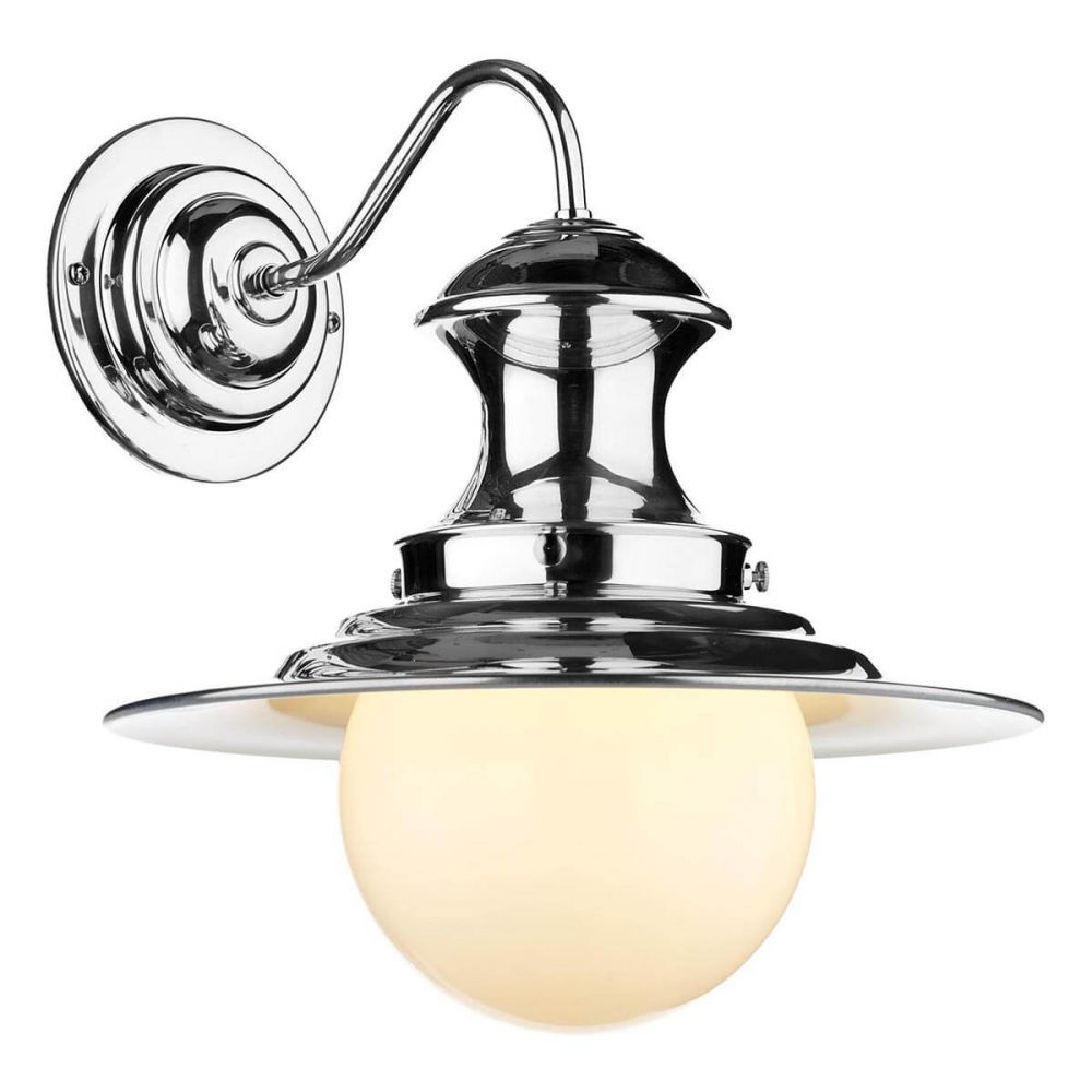 David Hunt Lighting Station Wall Light Polished Chrome