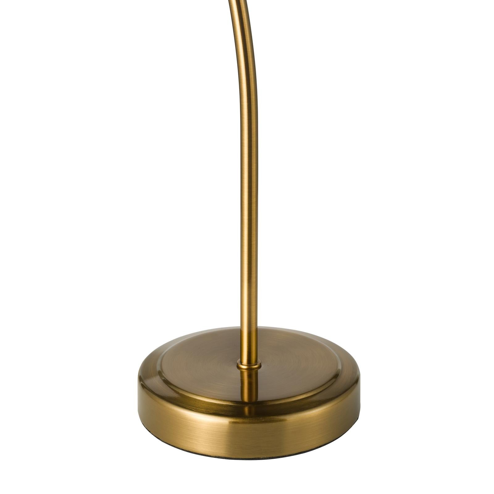 Erika Table Lamp Antique Bronze and Amber Glass