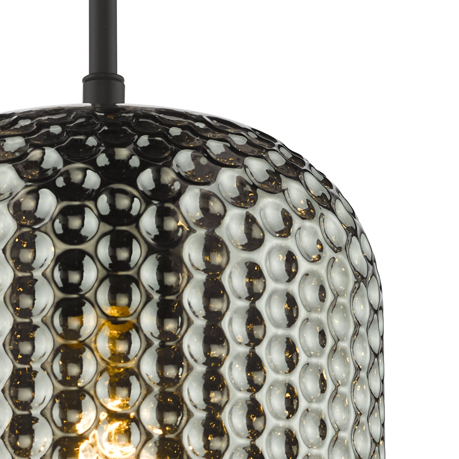Esila Pendant Matt Black and Smoked Glass