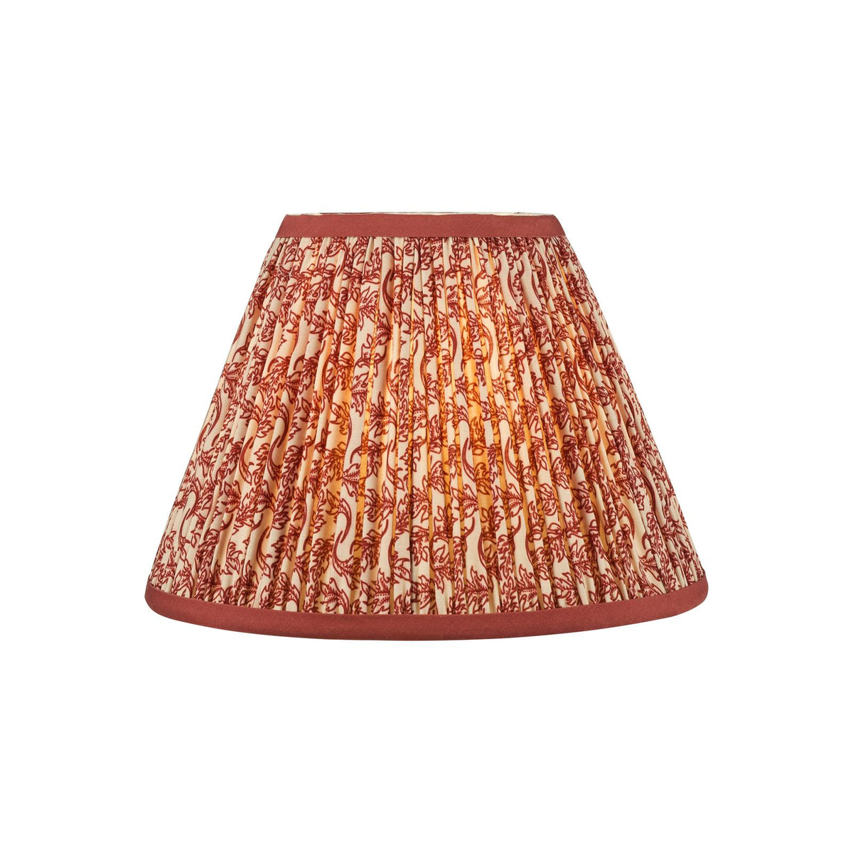 Esther Red Cotton Empire Shade 25cm