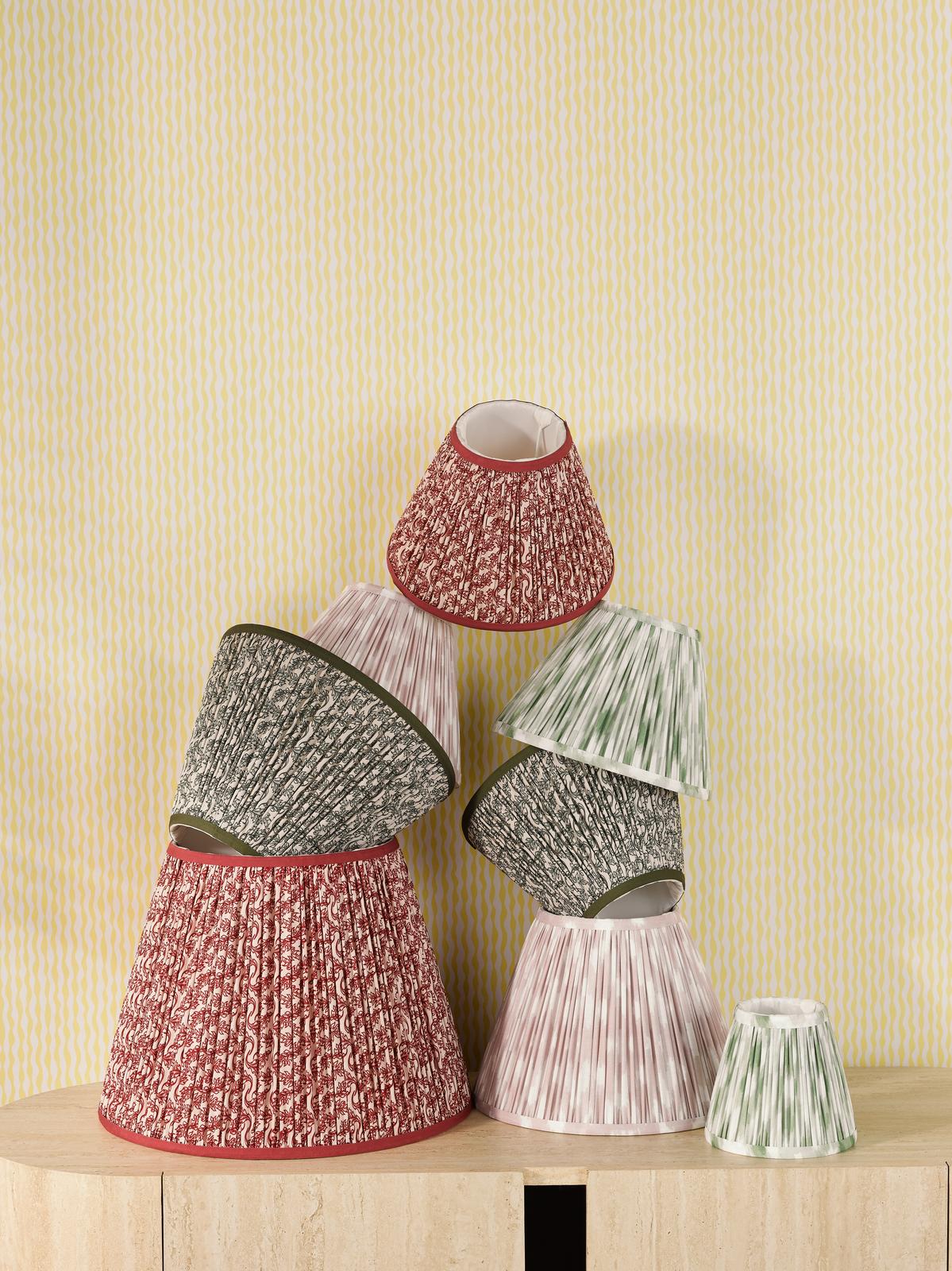 Esther Red Cotton Empire Shade 30cm