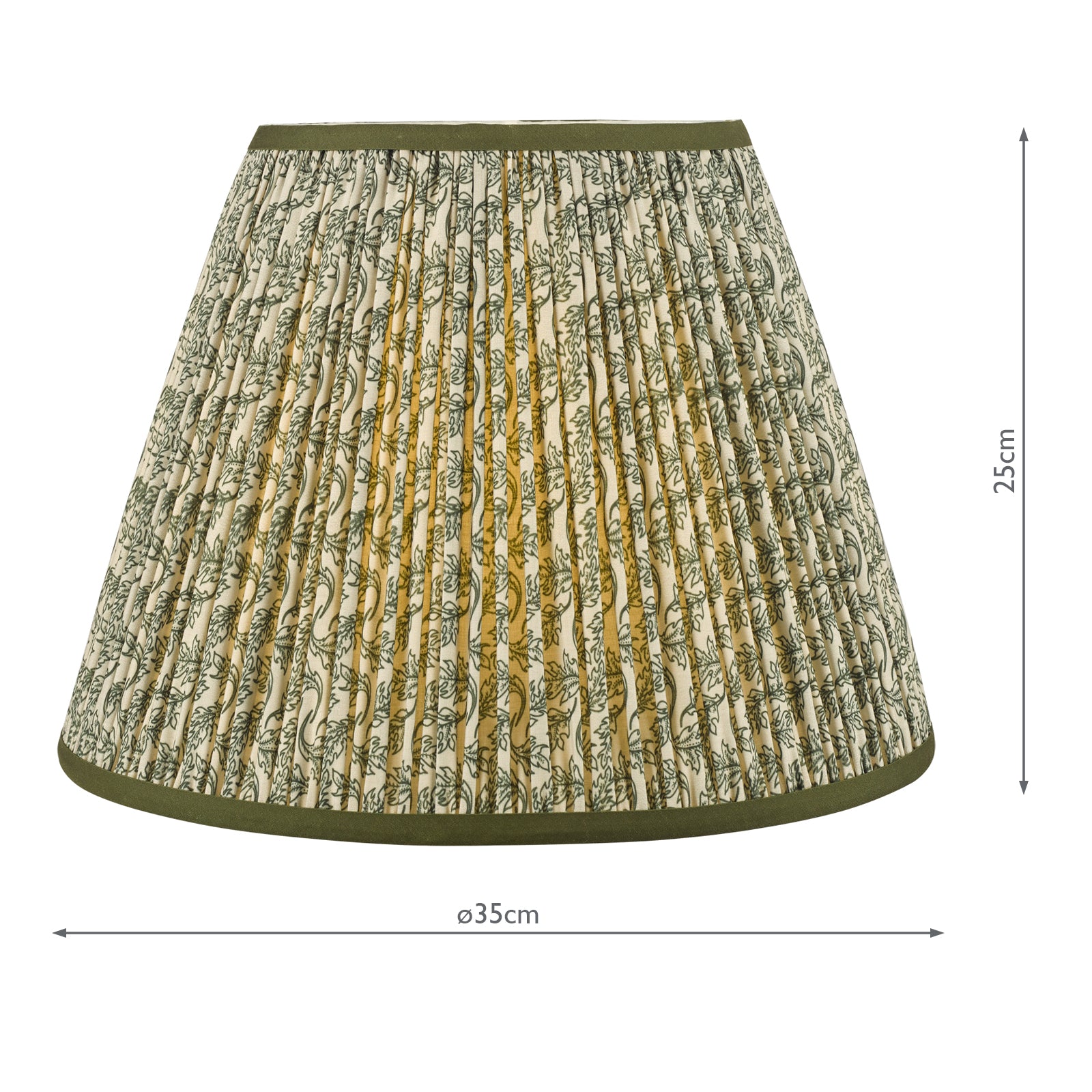 Esther Green Cotton Empire Shade 35cm
