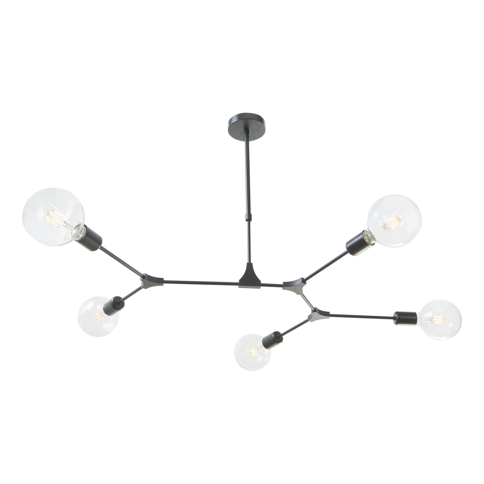 Euphemia 5 Light Pendant Black
