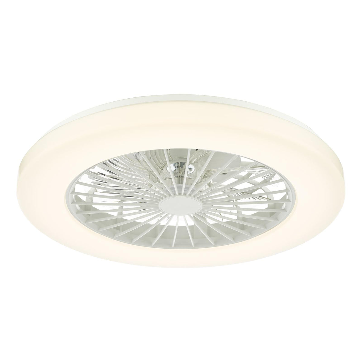 Ceiling Fan Flush White Fitting Only LED