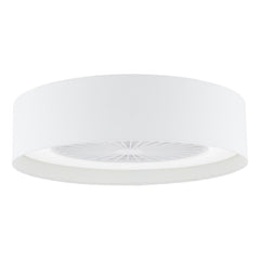 Fan Flush White With Shade LED