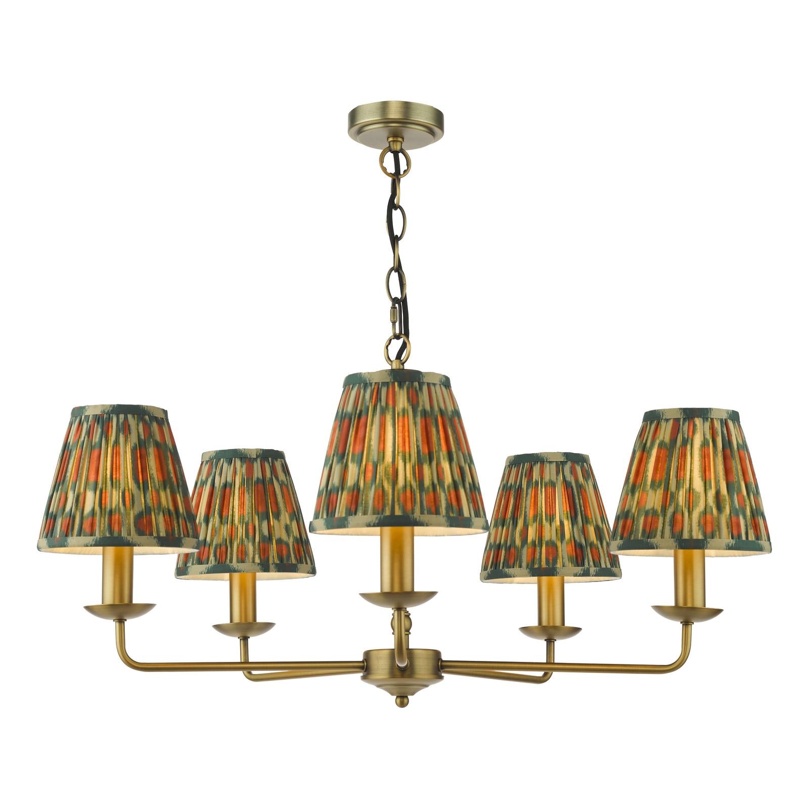Favian 5 Light Pendant Matt Bronze Fitting Only