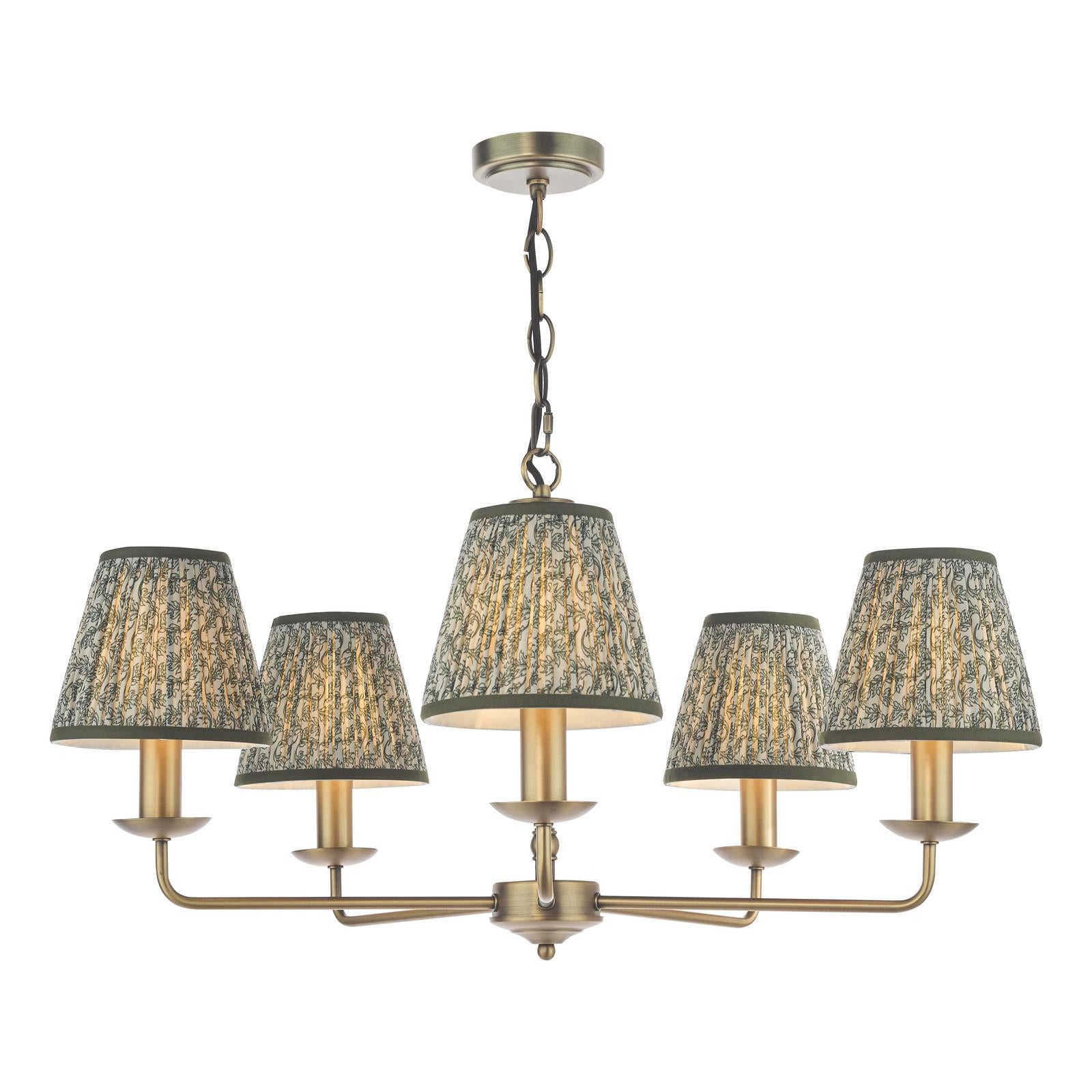 Favian 5 Light Pendant Matt Bronze Fitting Only