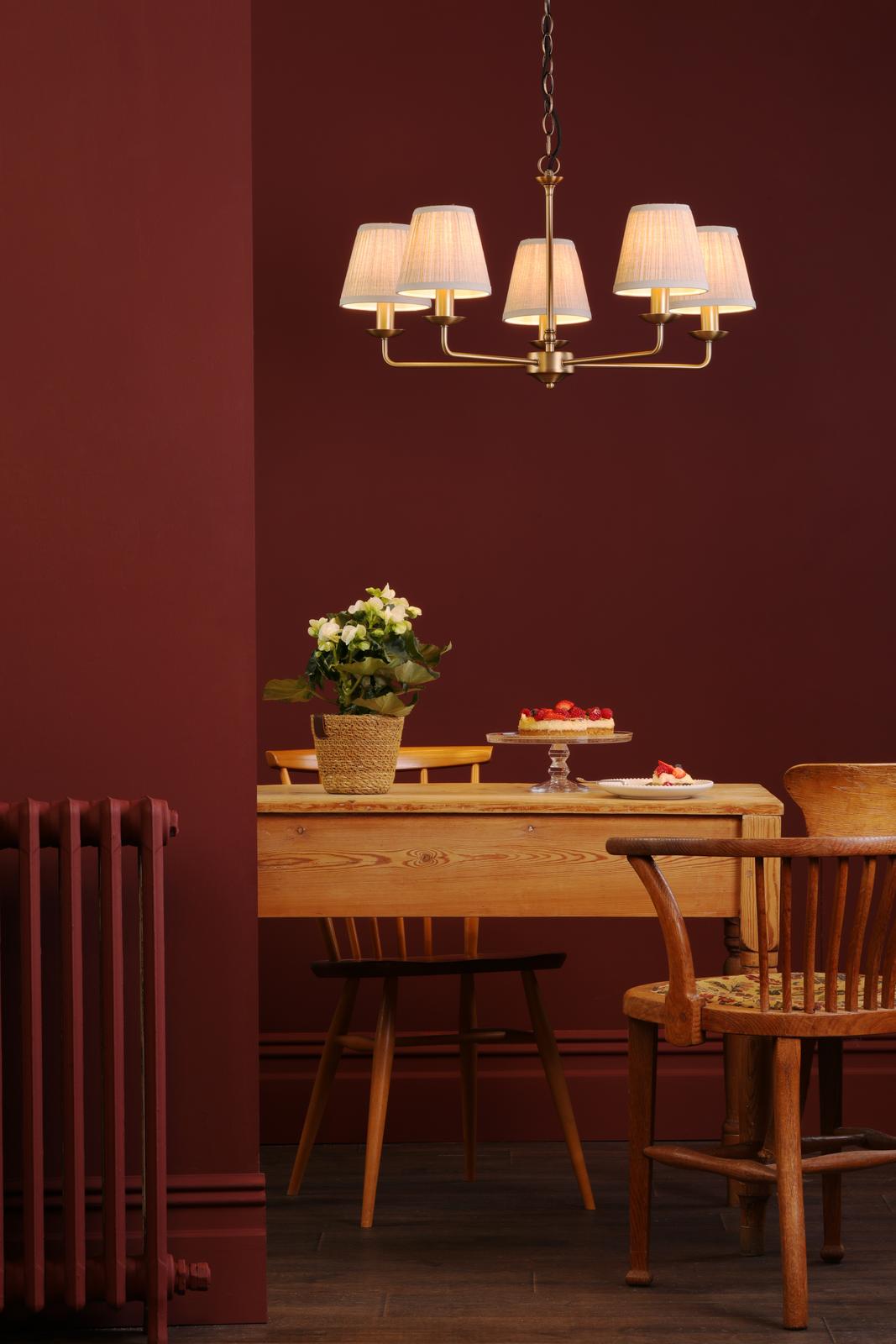 Favian 5 Light Pendant Matt Bronze Fitting Only