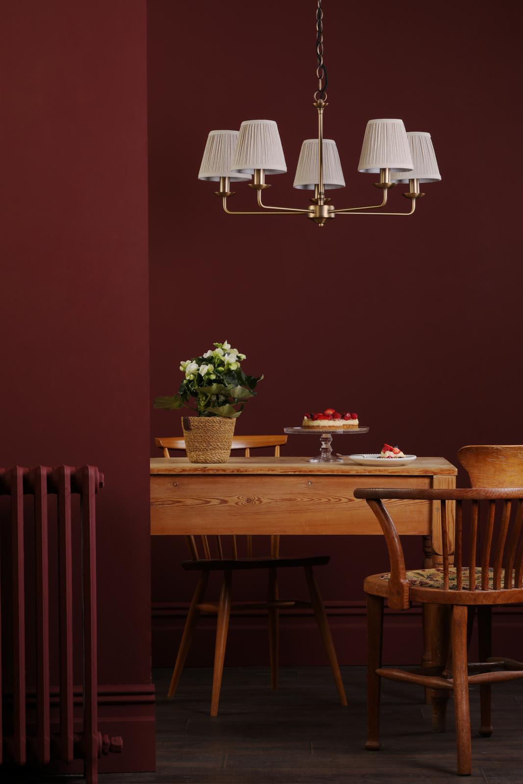 Favian 5 Light Pendant Matt Bronze Fitting Only