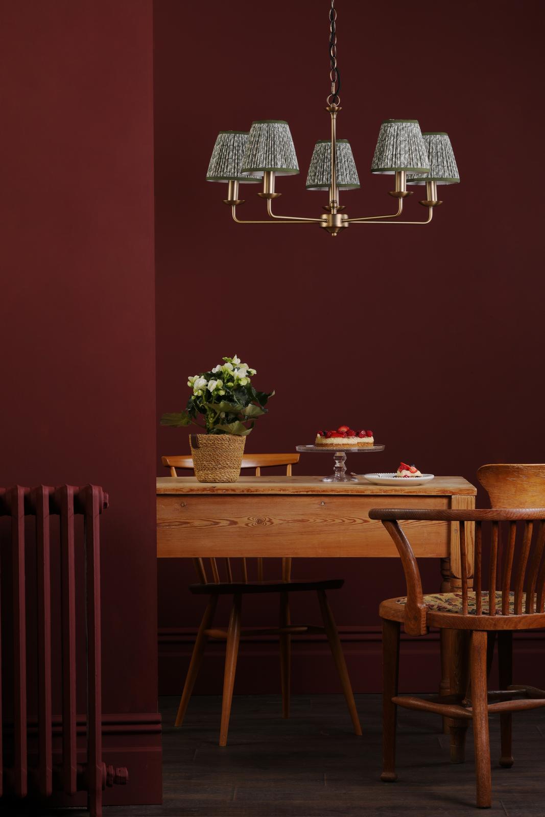 Favian 5 Light Pendant Matt Bronze Fitting Only