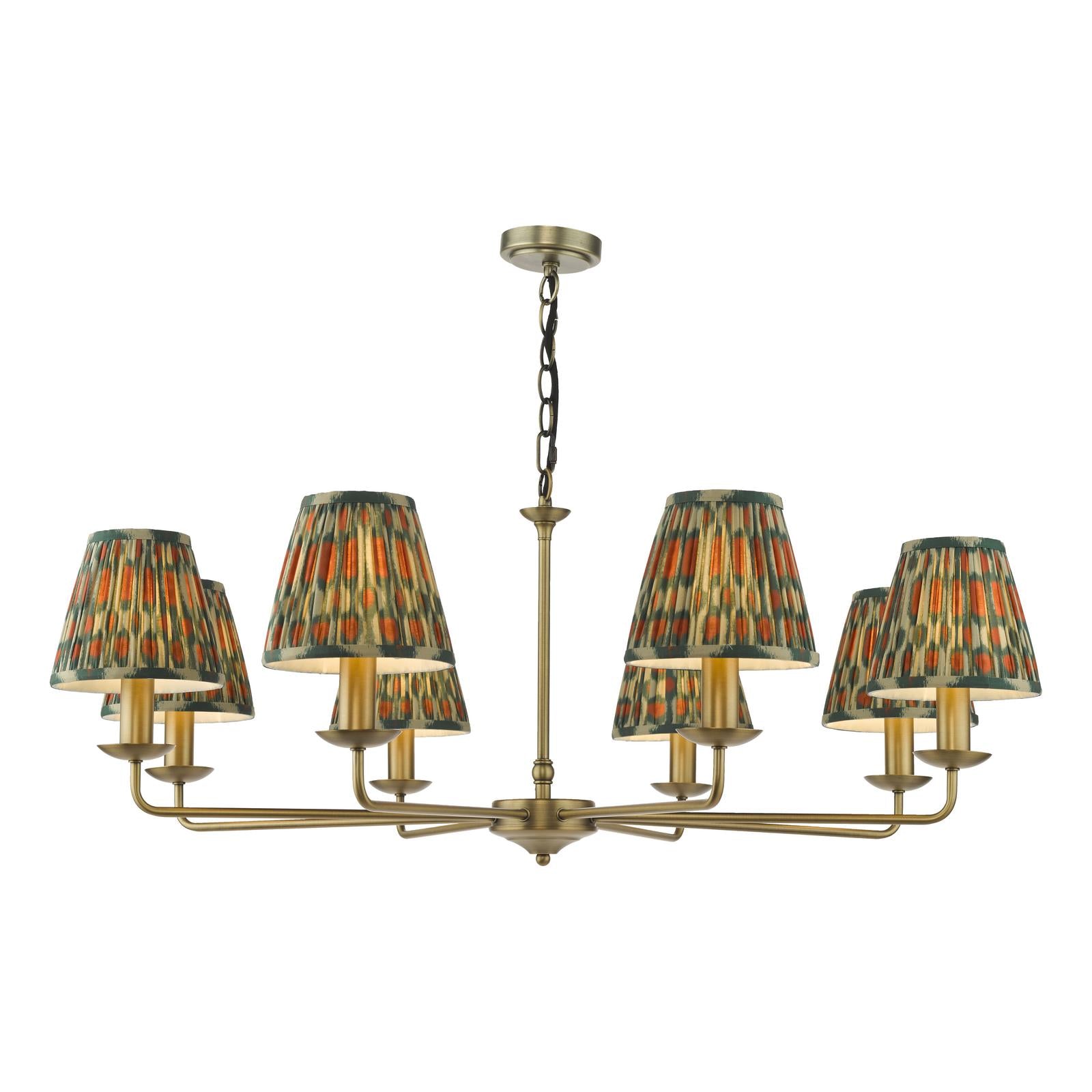 Favian 8 Light Pendant Matt Bronze Fitting Only