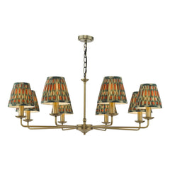 Favian 8 Light Pendant Matt Bronze Fitting Only