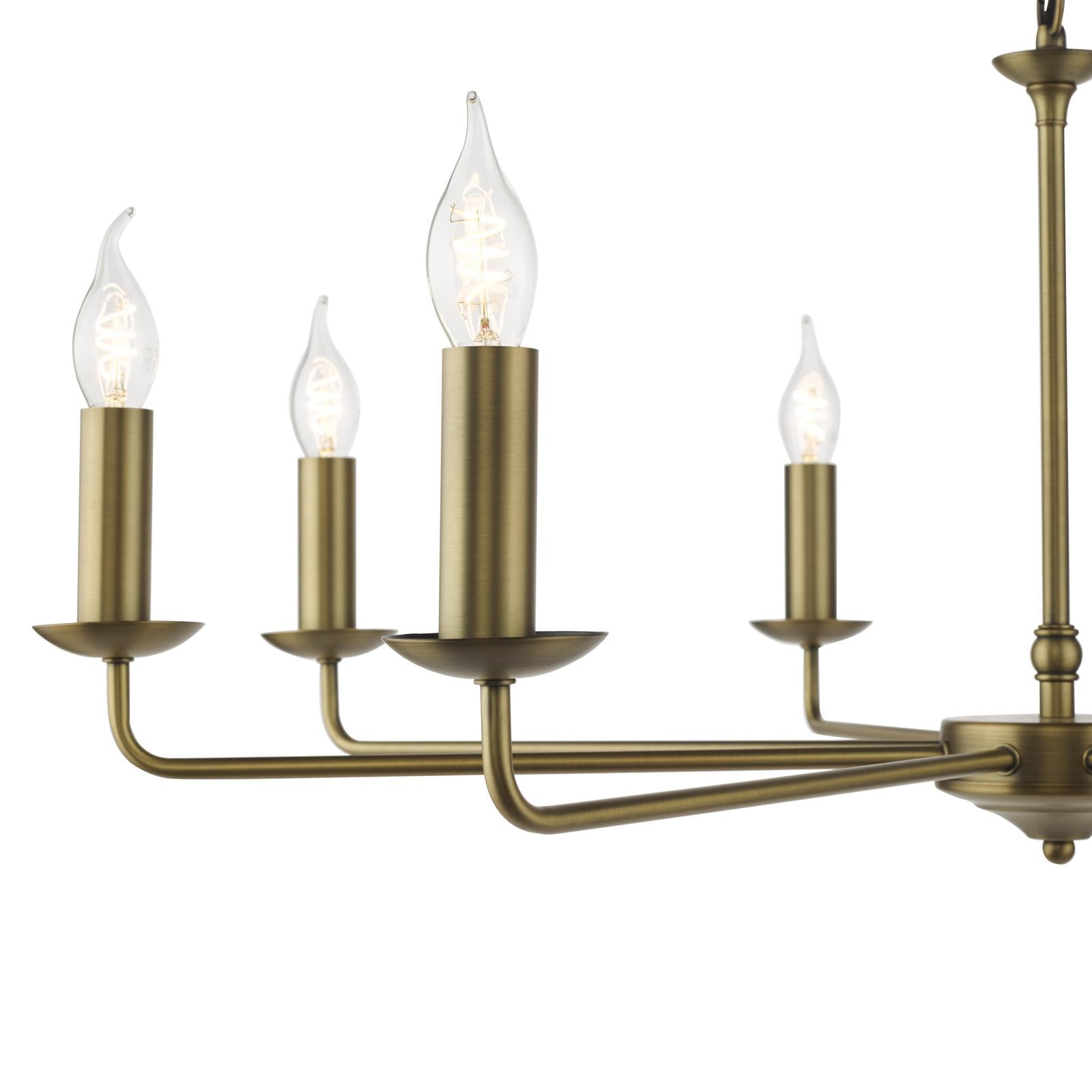 Favian 8 Light Pendant Matt Bronze Fitting Only