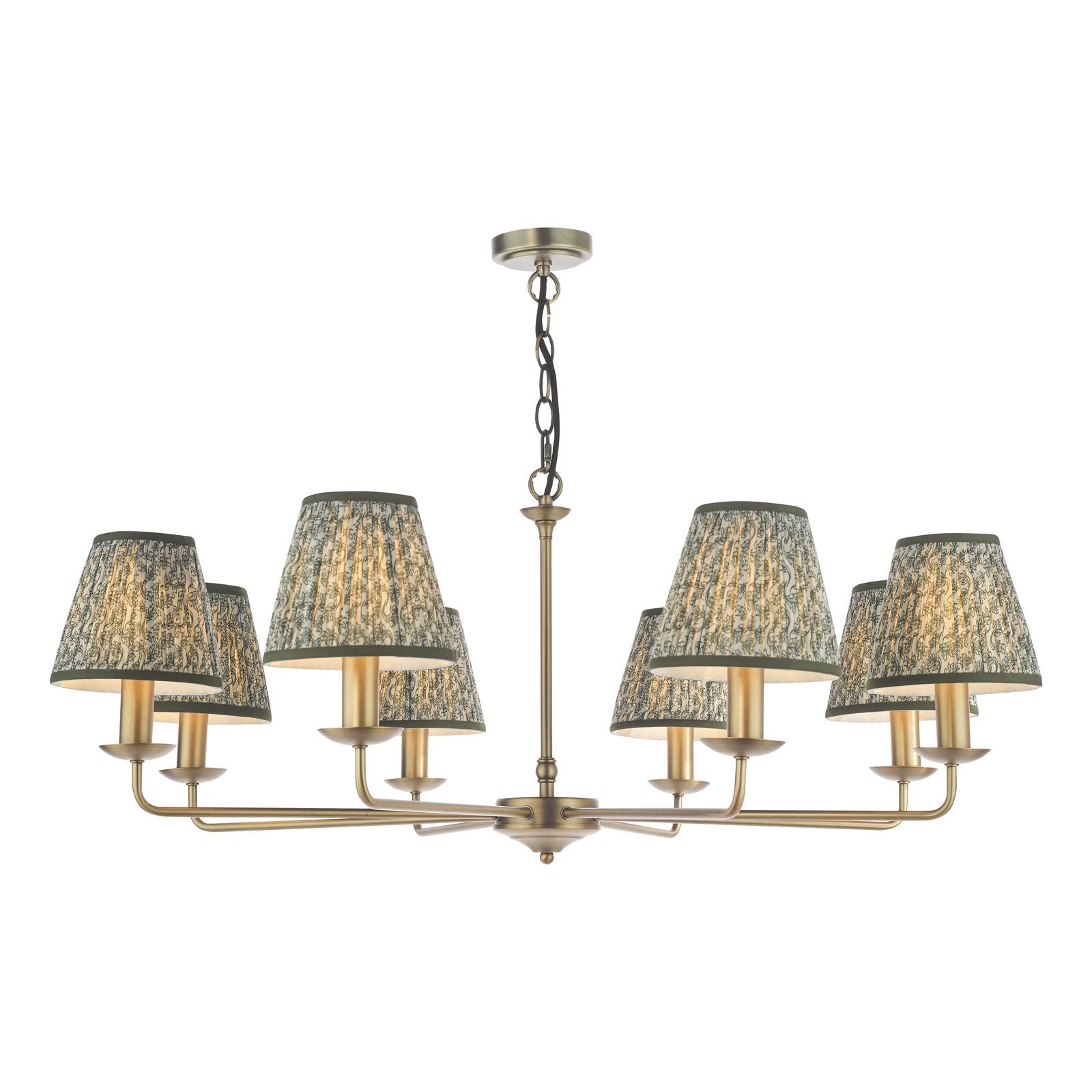 Favian 8 Light Pendant Matt Bronze Fitting Only