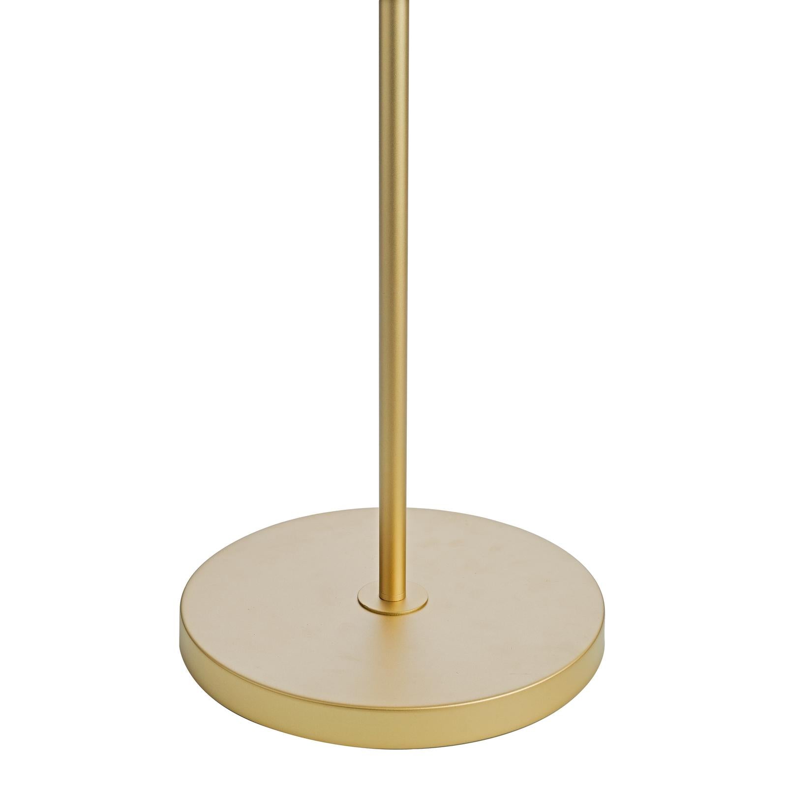 Fenella 3 Light Floor Lamp Gold Leaf and Seagrass