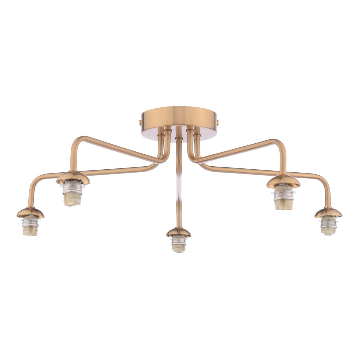 Feya 5 Light Semi-Flush Antique Bronze Fitting Only