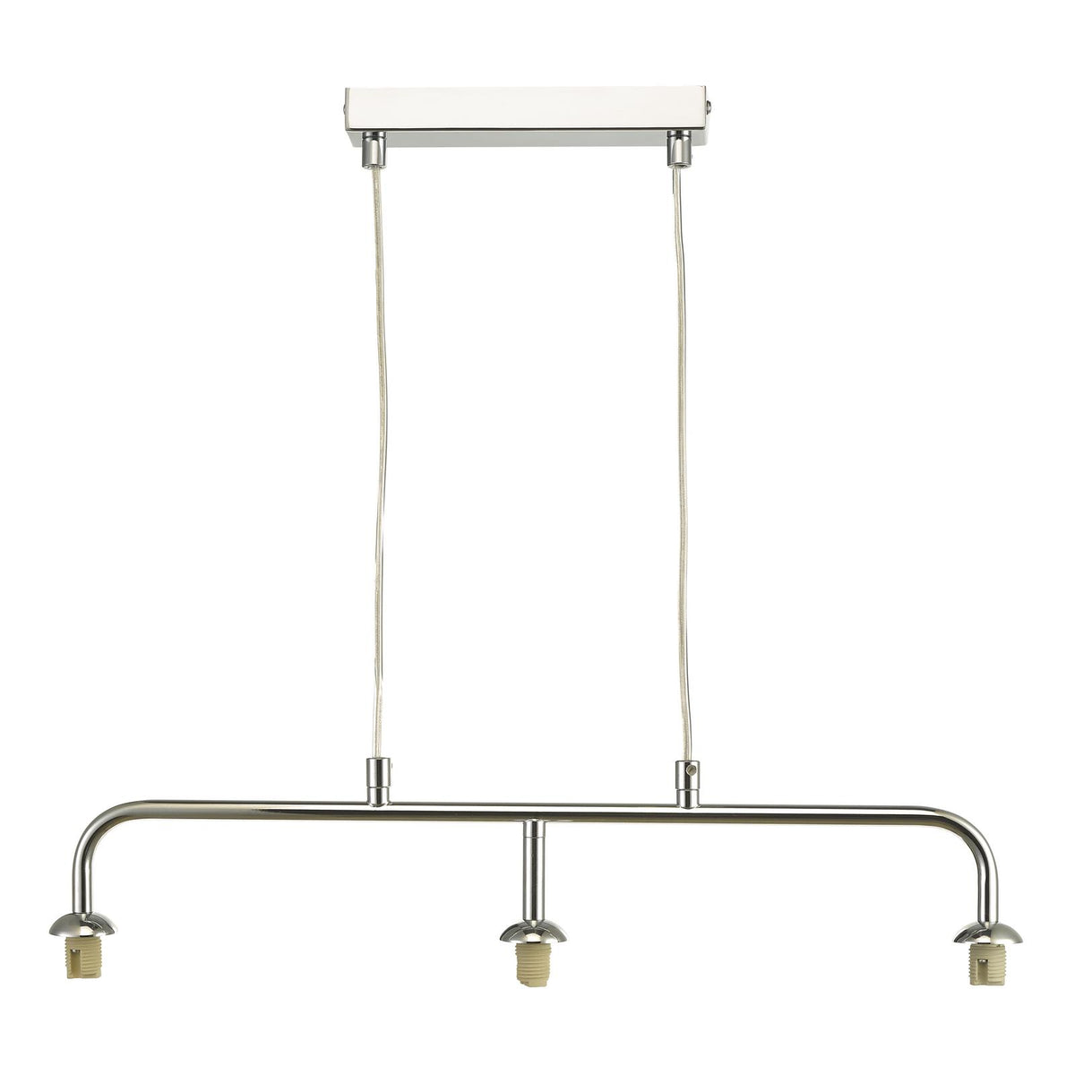Feya 3 Light Bar Pendant Polished Chrome Frame Only
