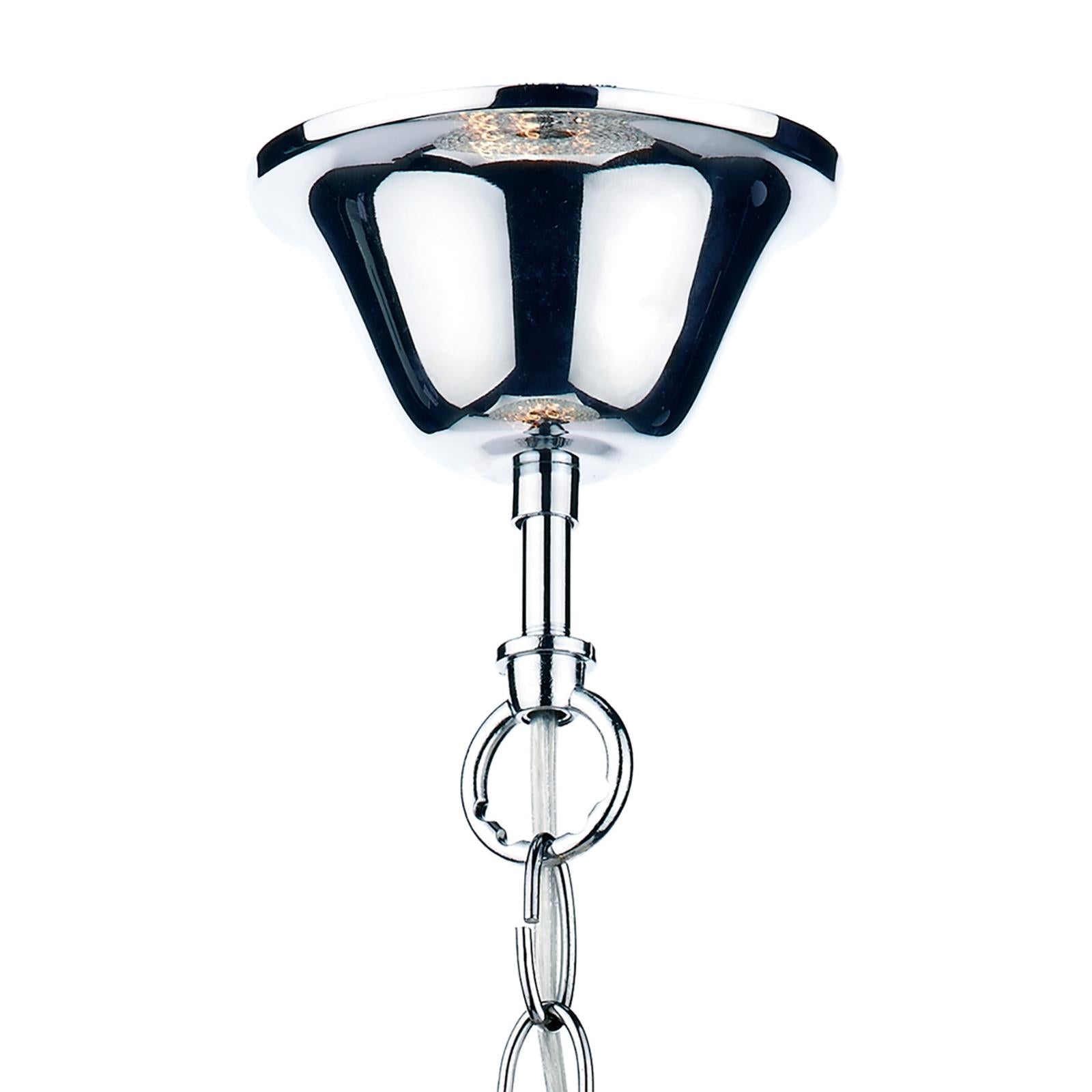 Fiesta 8 Light Pendant Crystal and Polished Chrome