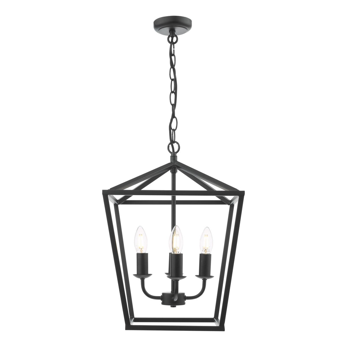 Fionn 4 Light Pendant Matt Black