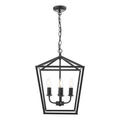 Fionn 4 Light Pendant Matt Black