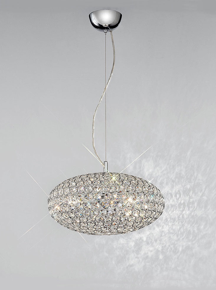 Franklite Marquesa 3 light Pendant. Chrome
