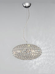 Franklite Marquesa 3 light Pendant. Chrome