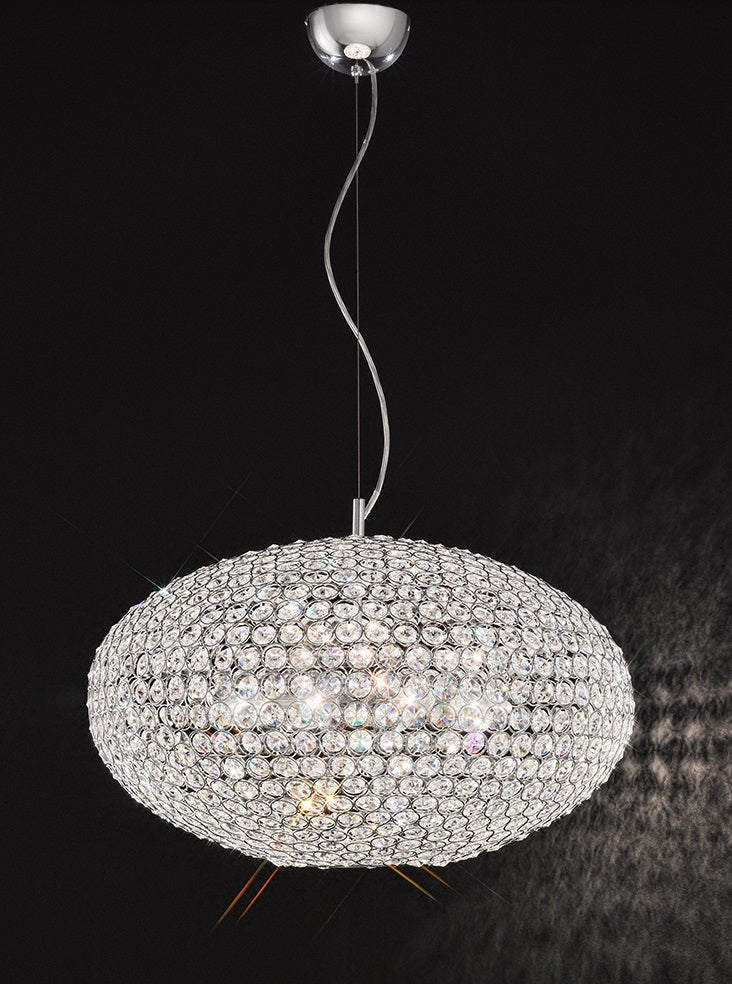 Franklite Marquesa 3 light Pendant. Chrome