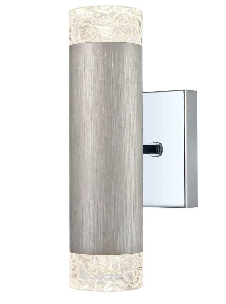 Franklite Cordelia 2 light Bracket Satin Nickel