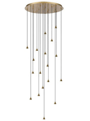 Franklite Perry 18 Light Spreader Suspension Only Aged Brass