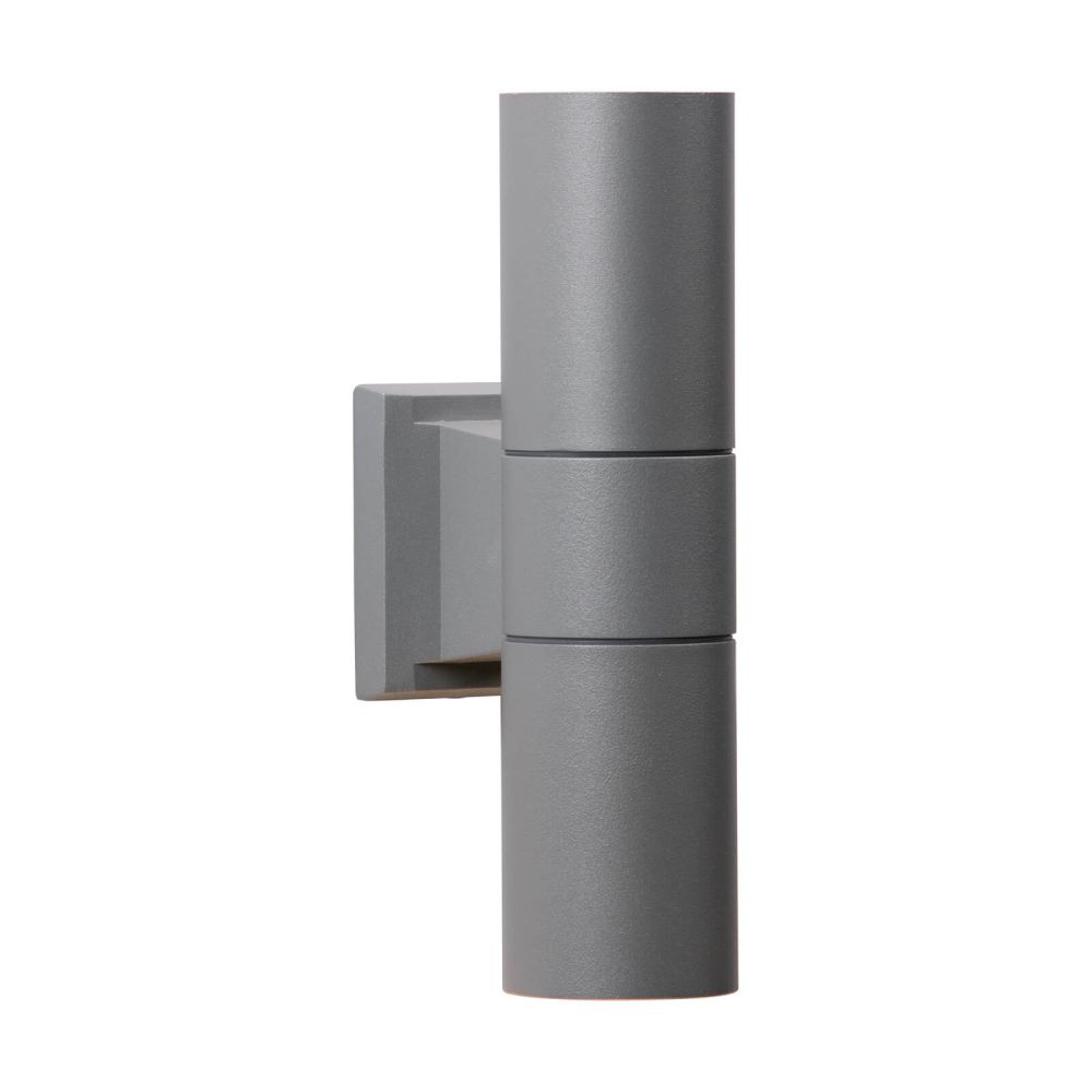David Hunt Lighting  Falmouth Double Outdoor Wall Light In Grey - IP Rated