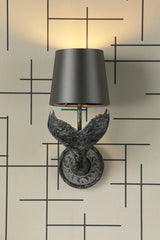 Fluke Wall Light Black/Silver With Bespoke Shade