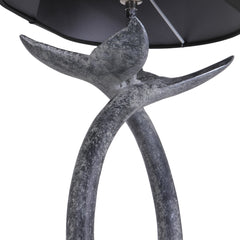 Fluke Table Lamp Black/Silver Base Only