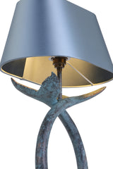 Fluke Table Lamp Verdigris Base Only