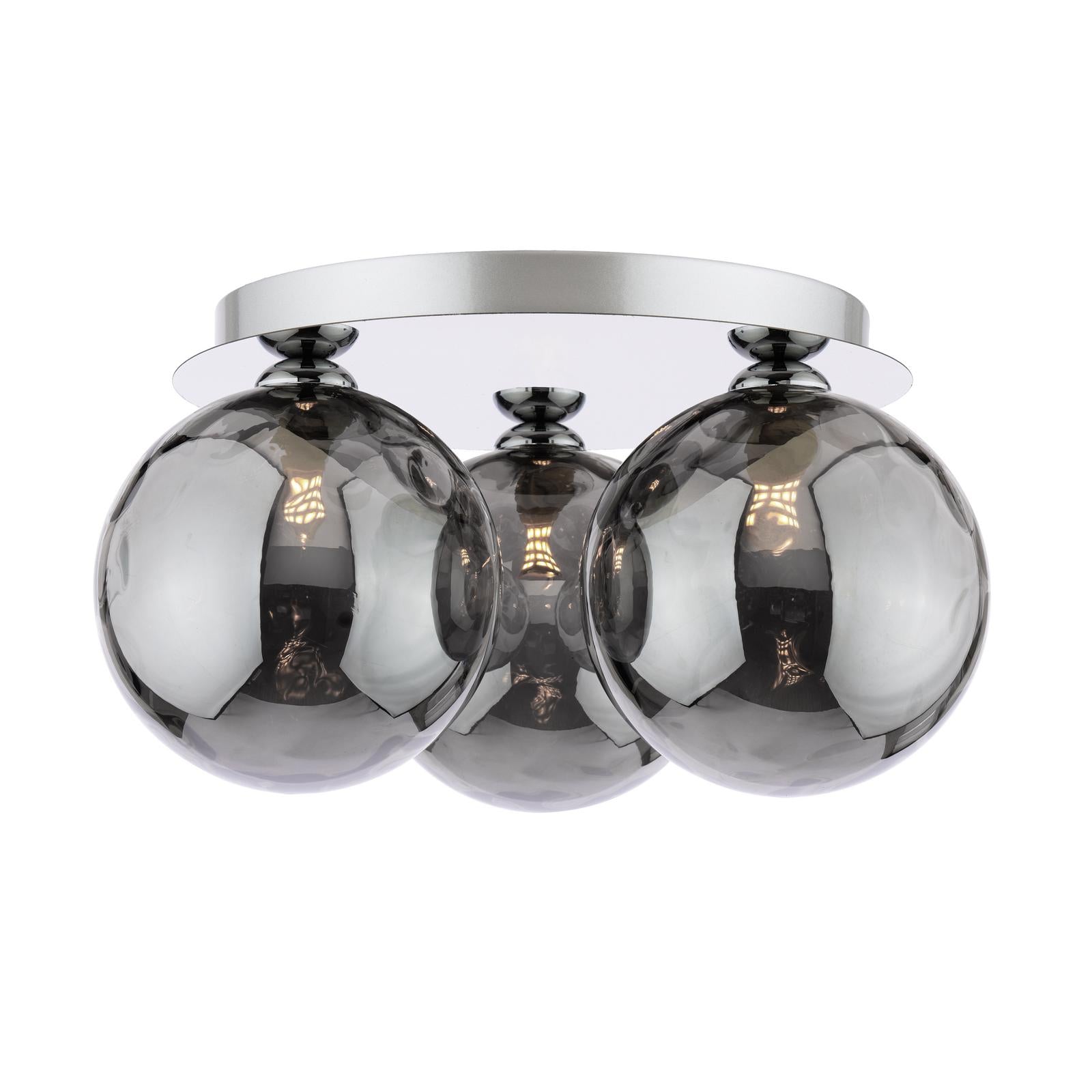 Foley 3 Light Flush Polished Chrome Fitting Only