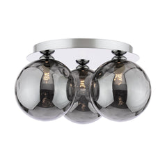 Foley 3 Light Flush Polished Chrome Fitting Only