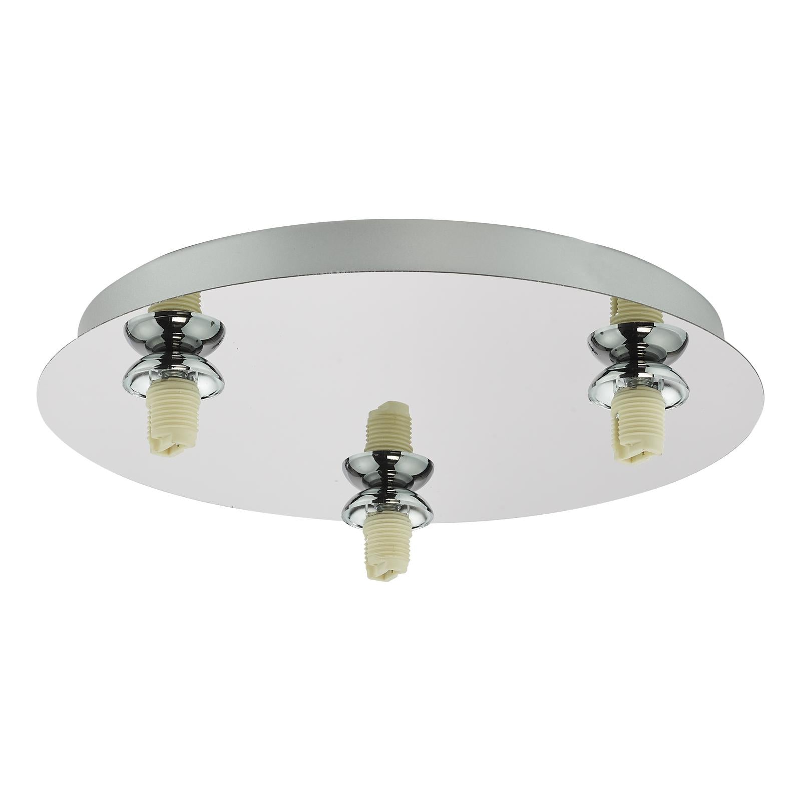 Foley 3 Light Flush Polished Chrome Fitting Only