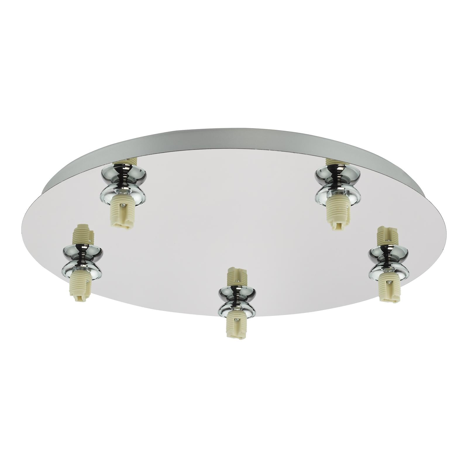 Foley 5 Light Flush Polished Chrome Fitting Only