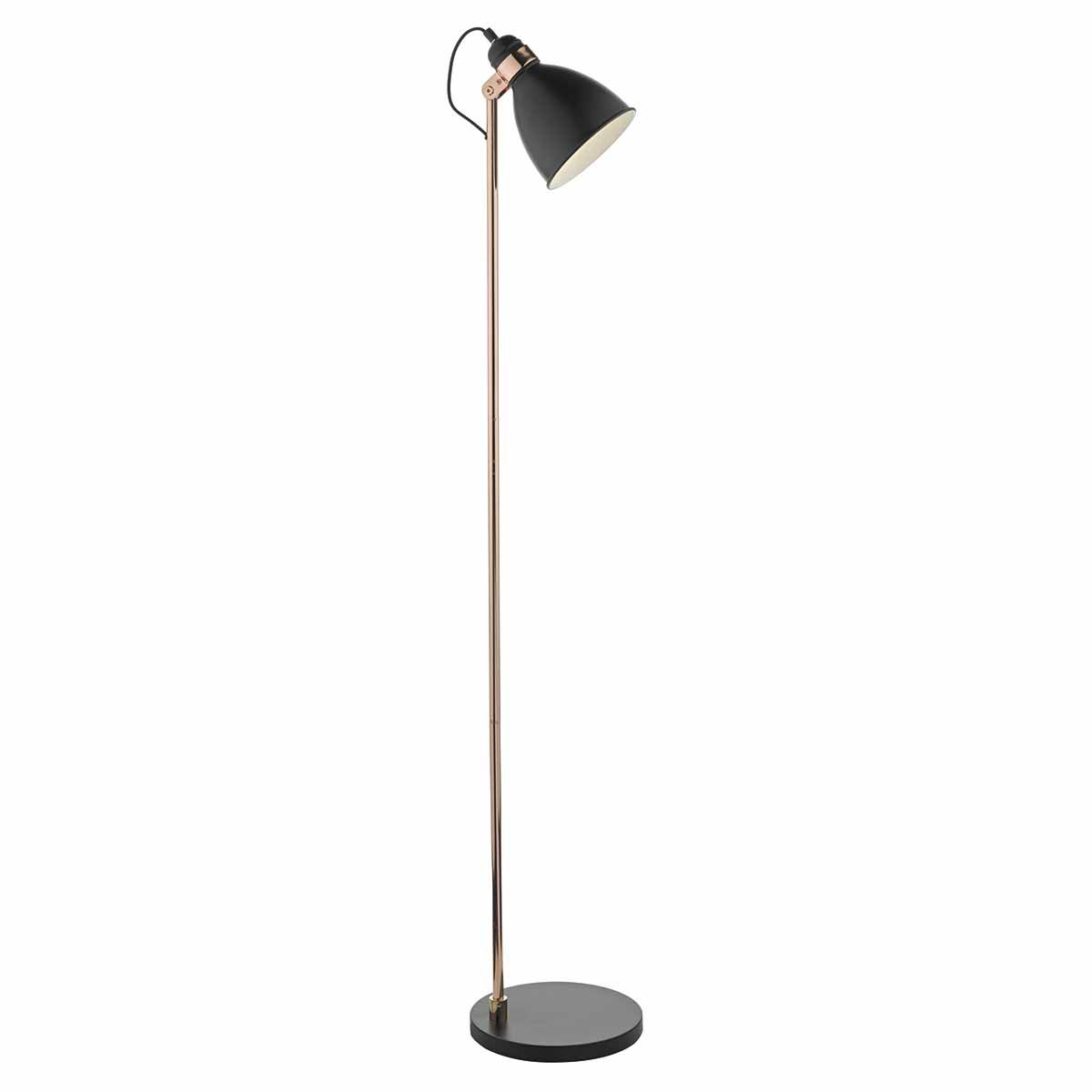 Frederick Floor Lamp Black and Copper FRE4922 Dar Lighting