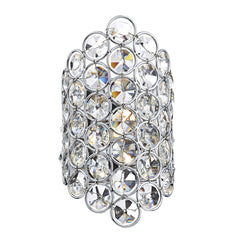 Frost 1 Light Wall Bracket Polished Chrome and Faceted Crystal dar lighting