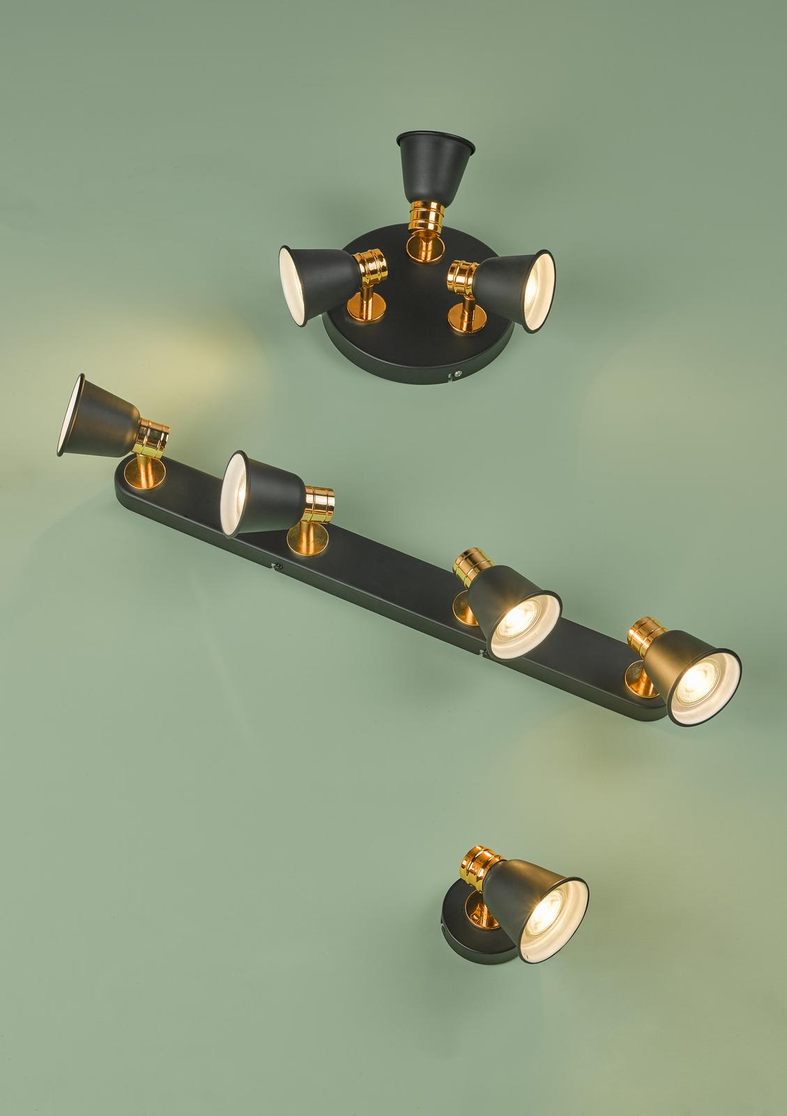 Fry 4 Light Bar Spotlight Black & Rose Gold