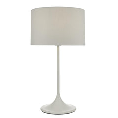 Funchal Table Lamp Matt Grey With Shade