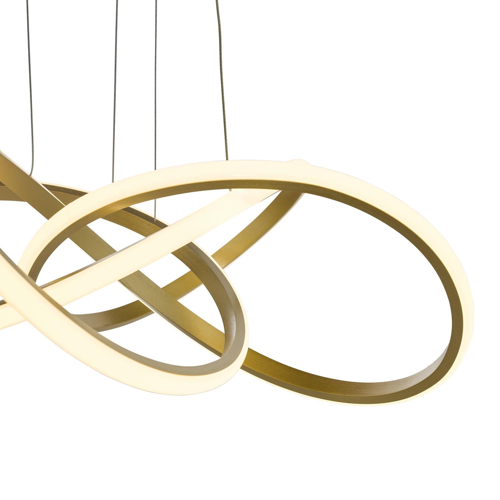 Fusion Pendant Satin Gold LED